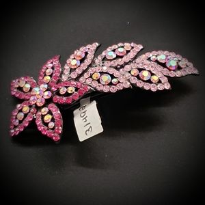 Pink Rhinestone Hair Clip